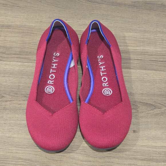 Rothy's Shoes - ROTHYS Scooter Red The Flats Comfort Ballet Shoes Round Toe Women's Size W7